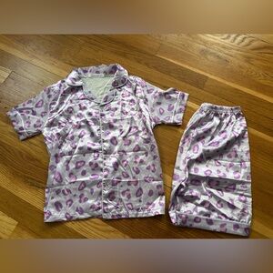 Charming Purple Heart Kids Pajama Set